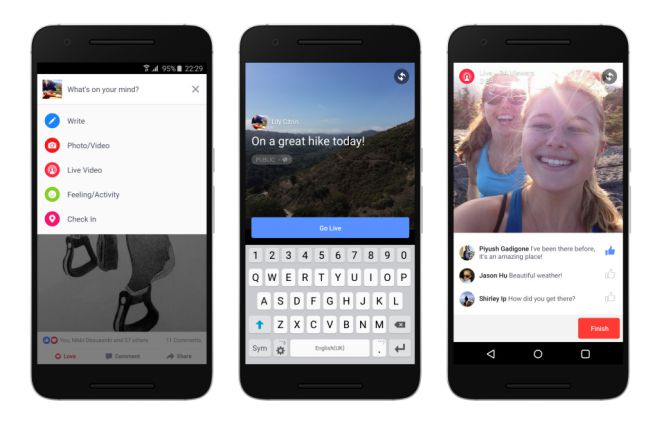 Facebook ya deja emitir vídeo en directo también en Android