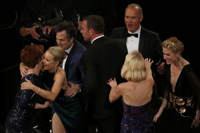 Actores de Spotlight tras conocerse el premio a la mejor película