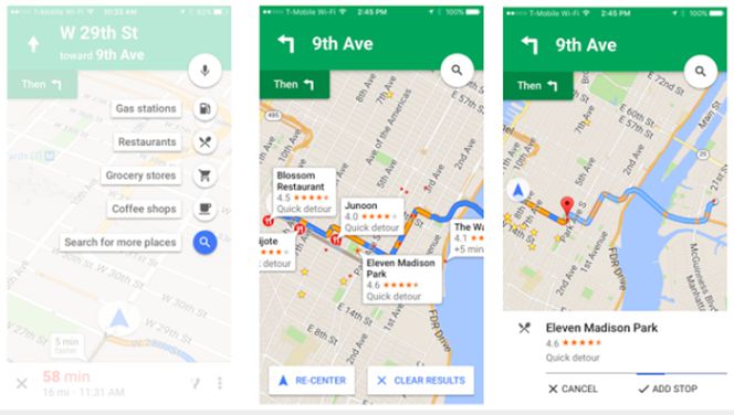 Google Maps para iPhone ya permite configurar una parada en las rutas en coche