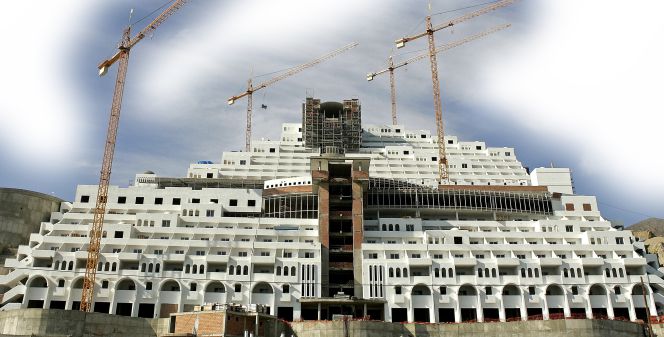 Instalaciones del hotel de El Algarrobico.