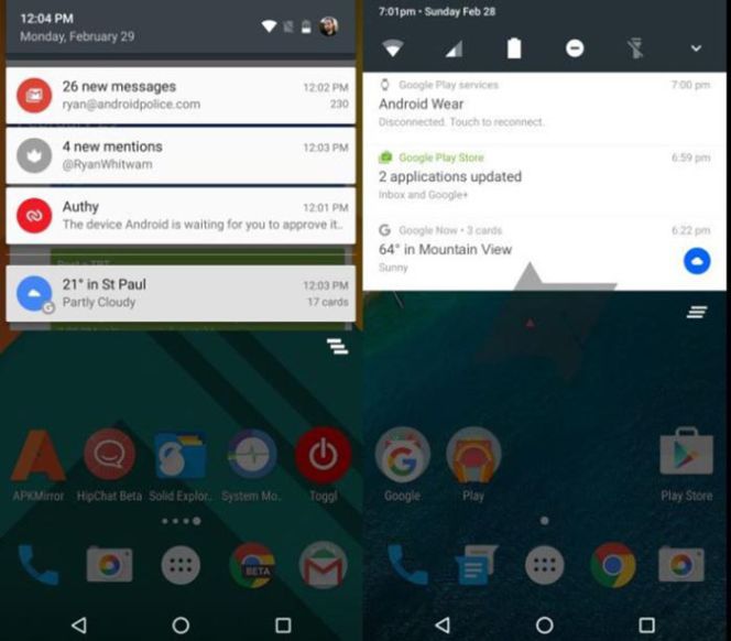 Descubre el diseño en el que trabaja Google para Android N
