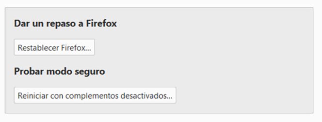 Cómo restablecer Firefox con solo un clic si funciona mal o tiene virus