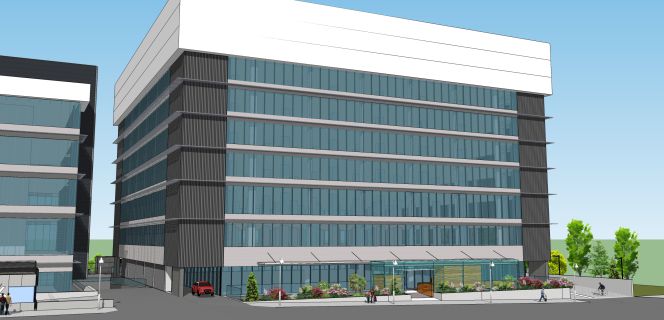 Simulación del futuro edificio de Torre Rioja.