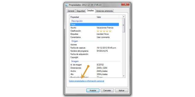 Cómo eliminar la información personal oculta en tus fotos