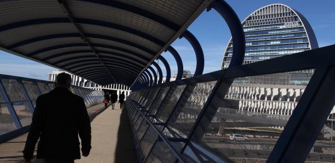 Imagen de la nueva sede de BBVA en Madrid.
