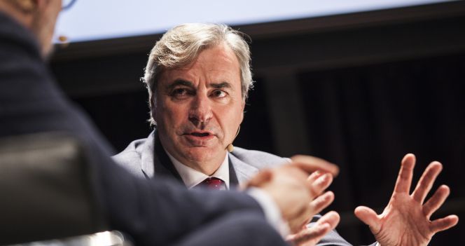 Carlos Sainz, durante su exposición ayer en la jornada sobre patrocinio deportivo organizada por Madrid Horse Week.