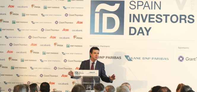 El ministro de Industria, Energía y Turismo, Jose Manuel Soria, en el Spain Investors Day.