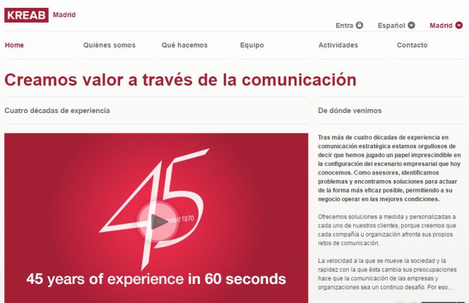 Página web de Kreab.