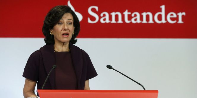 La presidenta del Banco de Santander, Ana Botín, durante la presentación de resultados del grupo el pasado enero. EFEArchivo