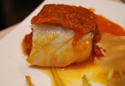 Bacalao a la vizcaina.