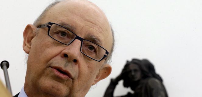 El ministro de Hacienda y Administraciones Públicas en funciones, Cristóbal Montoro, durante una de sus últimas comparecencias públicas.