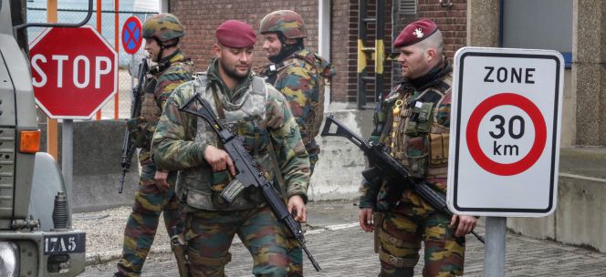 Medidas de seguridad y daños en el aeropuerto de Bruselas Zaventen..