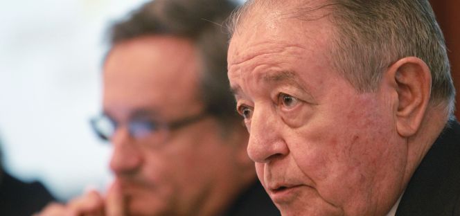 Salvador Gabarró y Rafael Villaseca, presidente y consejero delegado de Gas Natural Fenosa.