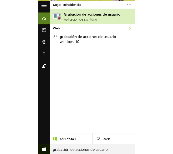 Cómo grabar todos los pasos que das en Windows 10 para reportar un fallo o un problema