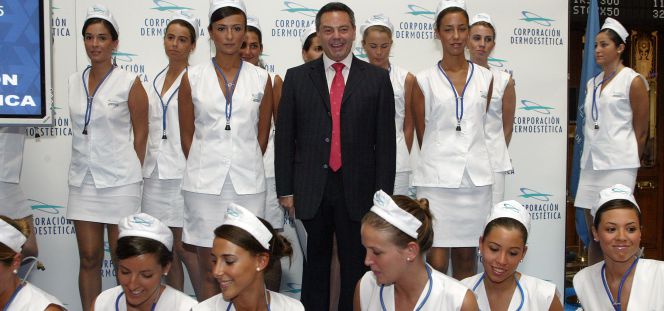 José María Suescun, fundador y presidente de Corporación Demoestética, el día de la salida a Bolsa de la empresa.