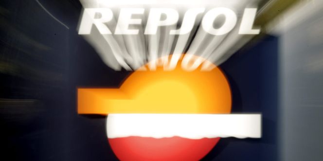 Logotipo de la petrolera española Repsol.