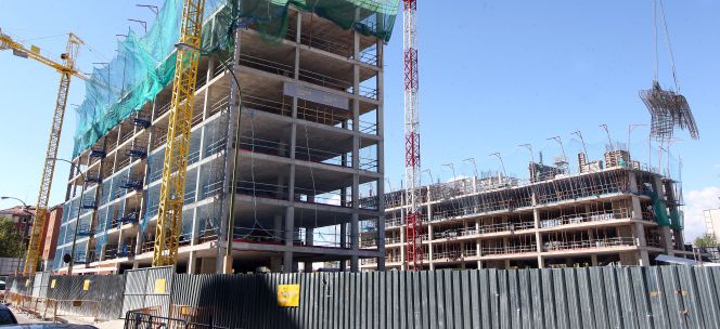 Viviendas en construcción en Madrid