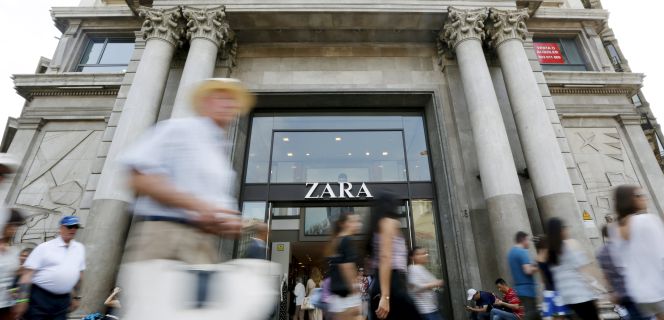 Tienda de Zara en el Paseo de Gracia (Barcelona).
