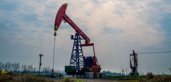 Plataforma de extracción de petróleo