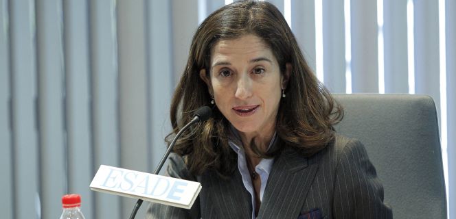 Inés Juste, presidenta del grupo Juste, este miércoles durante un encuentro organizado por Esade y Deloitte.
