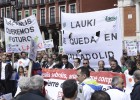 La plantilla de Lauki protesta por el cierre en Valladolid La plantilla de Lauki protesta por el cierre en Valladolid