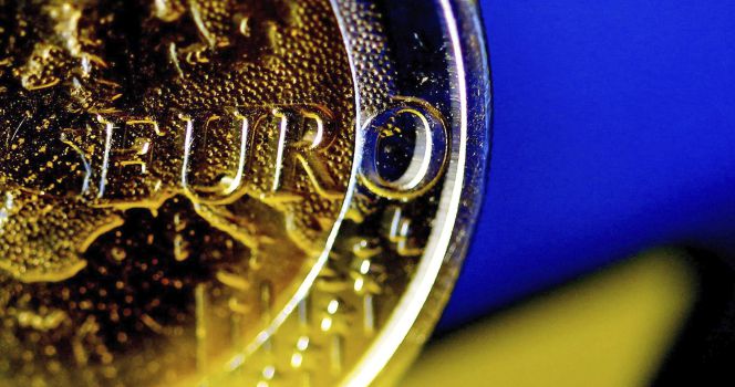 Detalle de una moneda de euro.