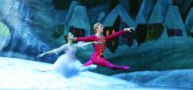 Vista de una de las actuaciones de ballet clásico del Bolshoi de Rusia.