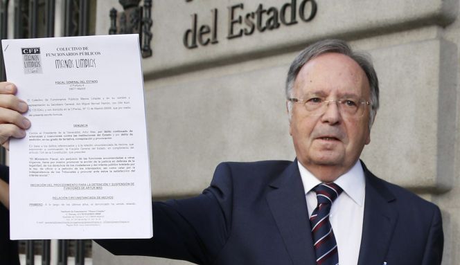 Fotografía de archivo (06082015) del secretario general del sindicato de funcionarios Manos Limpias, Miguel Bernard.