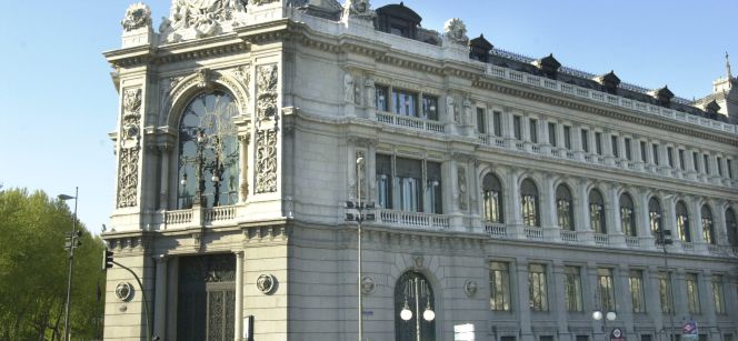 Fachada del Banco de España.