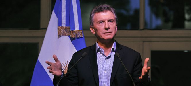 El presidente argentino, Mauricio Macri.