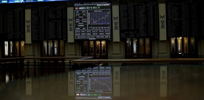 La Bolsa española, en hora punta.