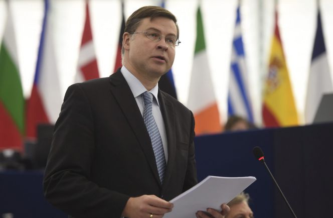 El vicepresidente de la Comisión Europea Valdis Dombrovskis. EFEArchivo