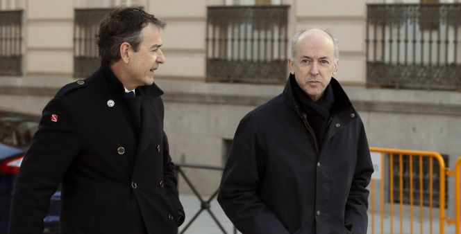 Felipe Benjumea a su llegada a la Audiencia Nacional para declarar ante el juez.