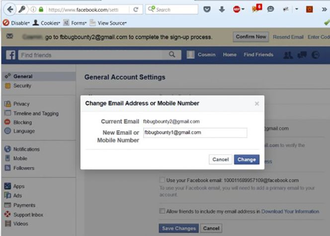 Un fallo en Facebook ha permitido robar cuentas fácilmente