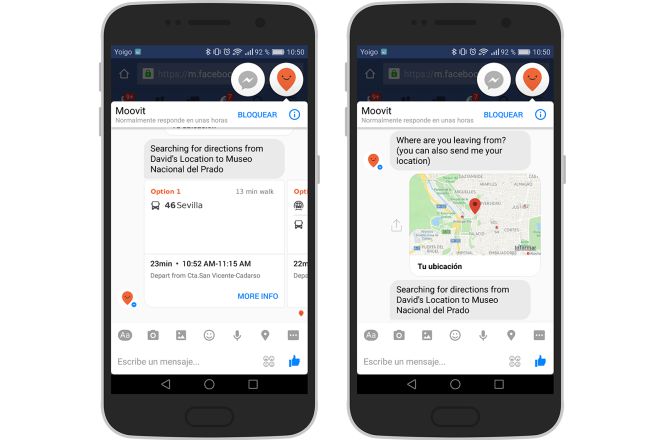 Moovit estrena bot en Facebook Messenger para decirte cómo llegar a los sitios en transporte público