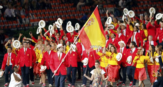 La delegación española, en la ceremonia de inauguración de los JJ OO de Londres, en 2012.