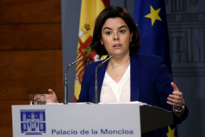 La vicepresidenta del Gobierno, Soraya Sáenz de Santamaría.