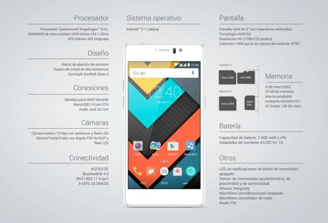 Nuevos Energy Phone Pro 4G Pearl y Navy, potentes, elegantes y económicos