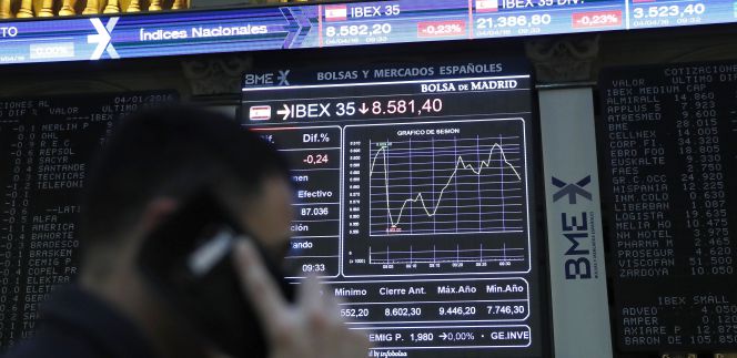 La sede de la Bolsa de Madrid.