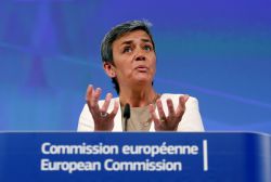 La comisaria de Competencia, Margrethe Vestager.