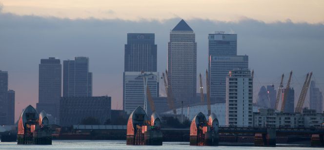 Sede de algunos de los principales bancos británicos en la City de Londres.