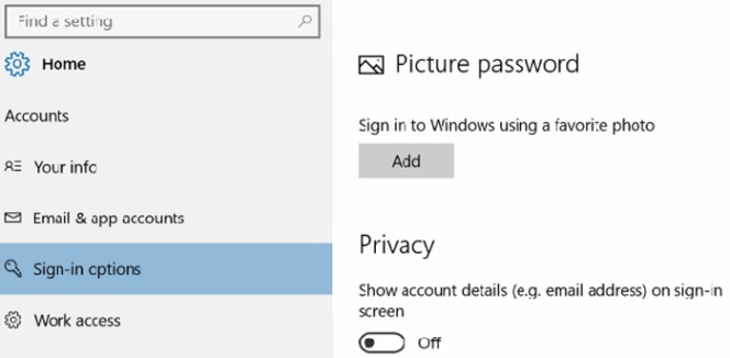 Cómo ocultar el correo en la pantalla de acceso a Windows 10