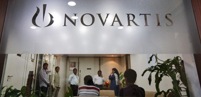 Oficinas de Novartis en India, país que permitió la entrada de genéricos del fármaco Glivec en 2013.