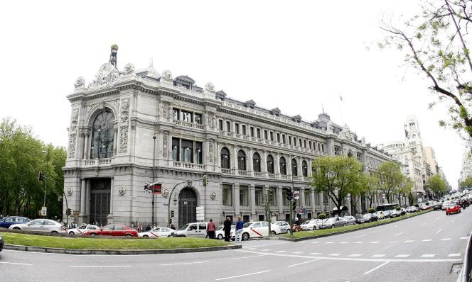 Vista de la fachada del Banco de España. EFEArchivo