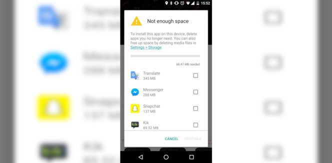 Android te dirá qué apps desinstalar cuando te quedes sin memoria