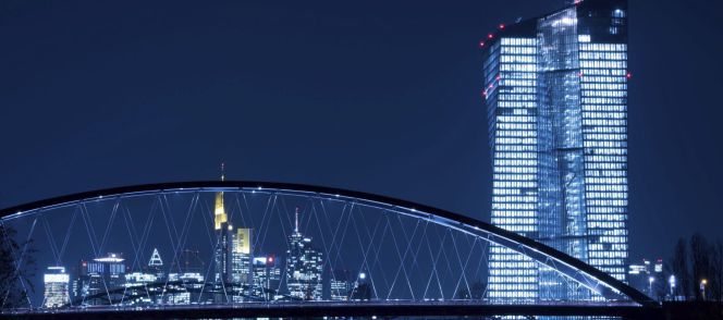 Edificio del Banco Central Europeo en Fráncfort (Alemania).