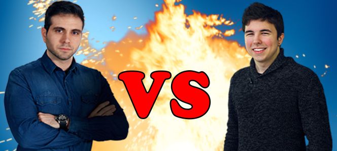 Imagen promocional de una partida entre dos famosos 'youtubers': Vegetta777 y TheWillyrex.