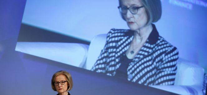 Danièle Nouy, responsable de supervisión del BCE