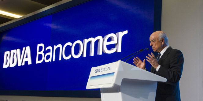 El presidente de BBVA, Francisco González, este lunes, en Mexico.