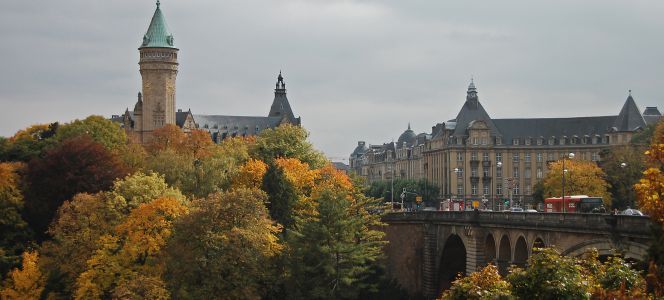 Panorámica de la ciudad de Luxemburgo.